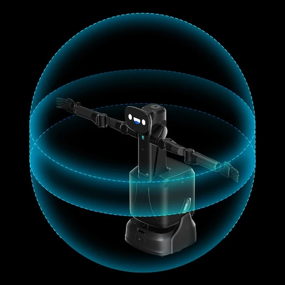 Изображение, демонстрирующее конструкцию манипуляторов и кистей FlashBot Arm