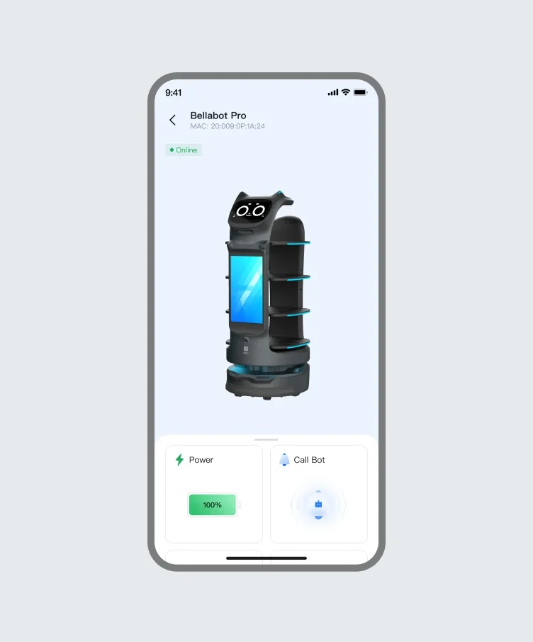 BellaBot Pro IoT capabilities