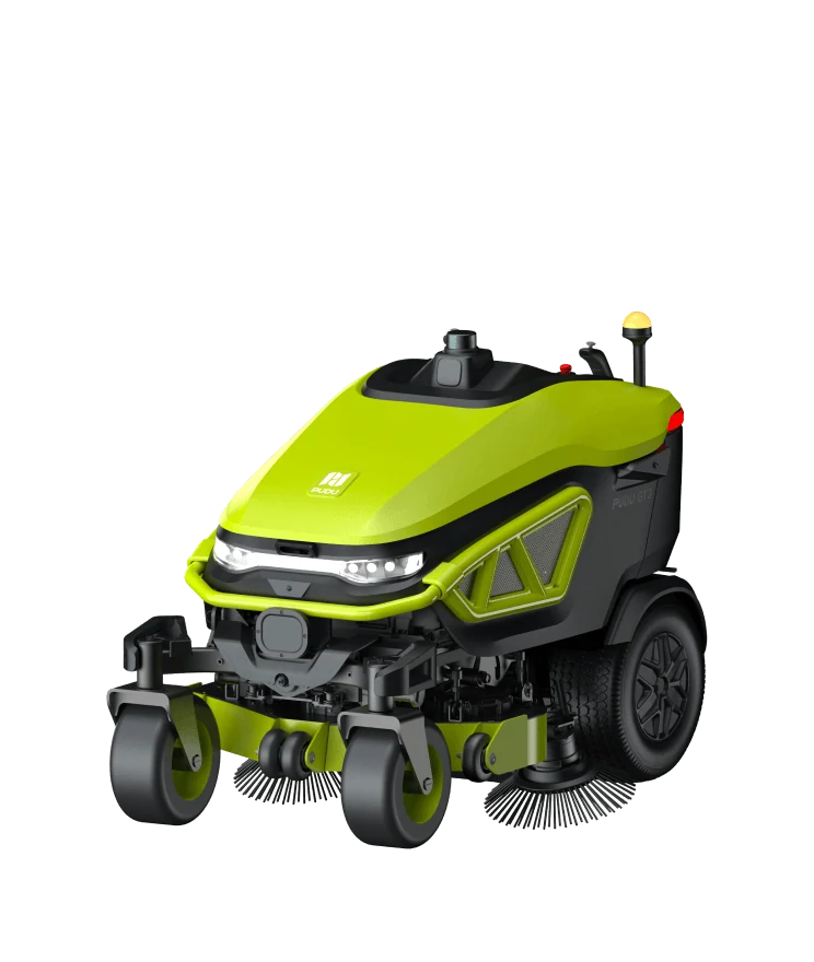 A robot from the lawn-mowing robots category