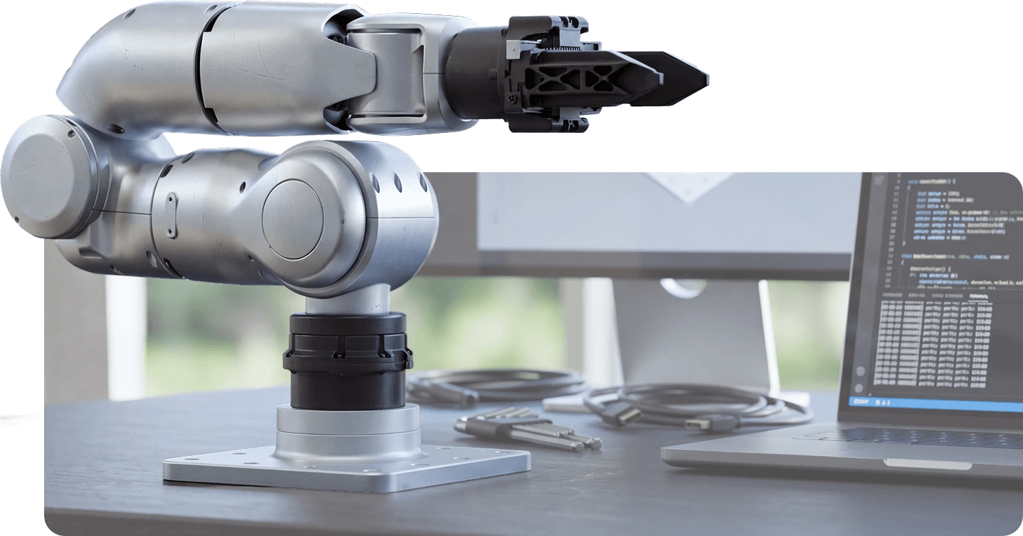 R1 robotik kol kompakt tasarım görseli